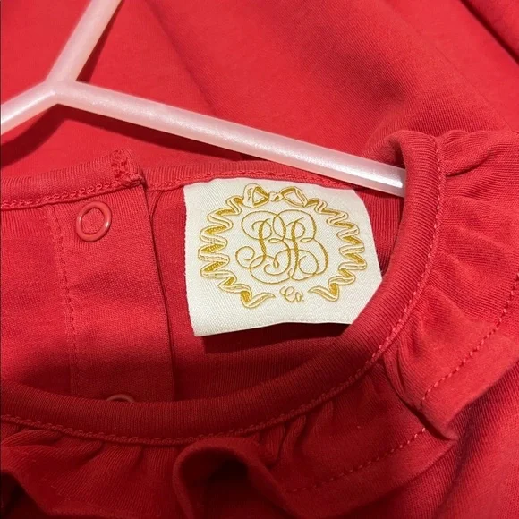 The Beaufort Bonnet Company Girls Reece Ruffle Top red size 8 - Picture 8 of 10